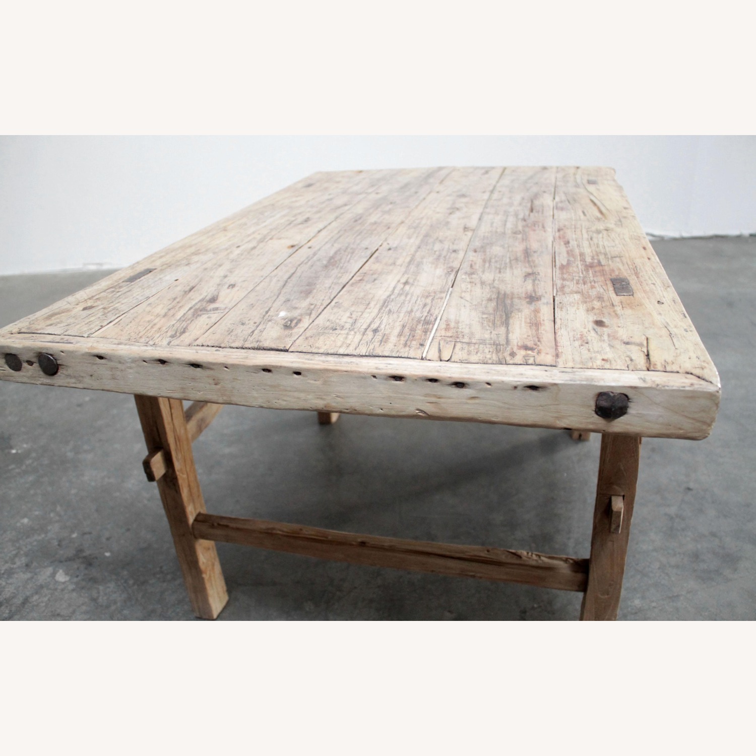 Vintage/Antique Elmwood Coffee Table - image-1