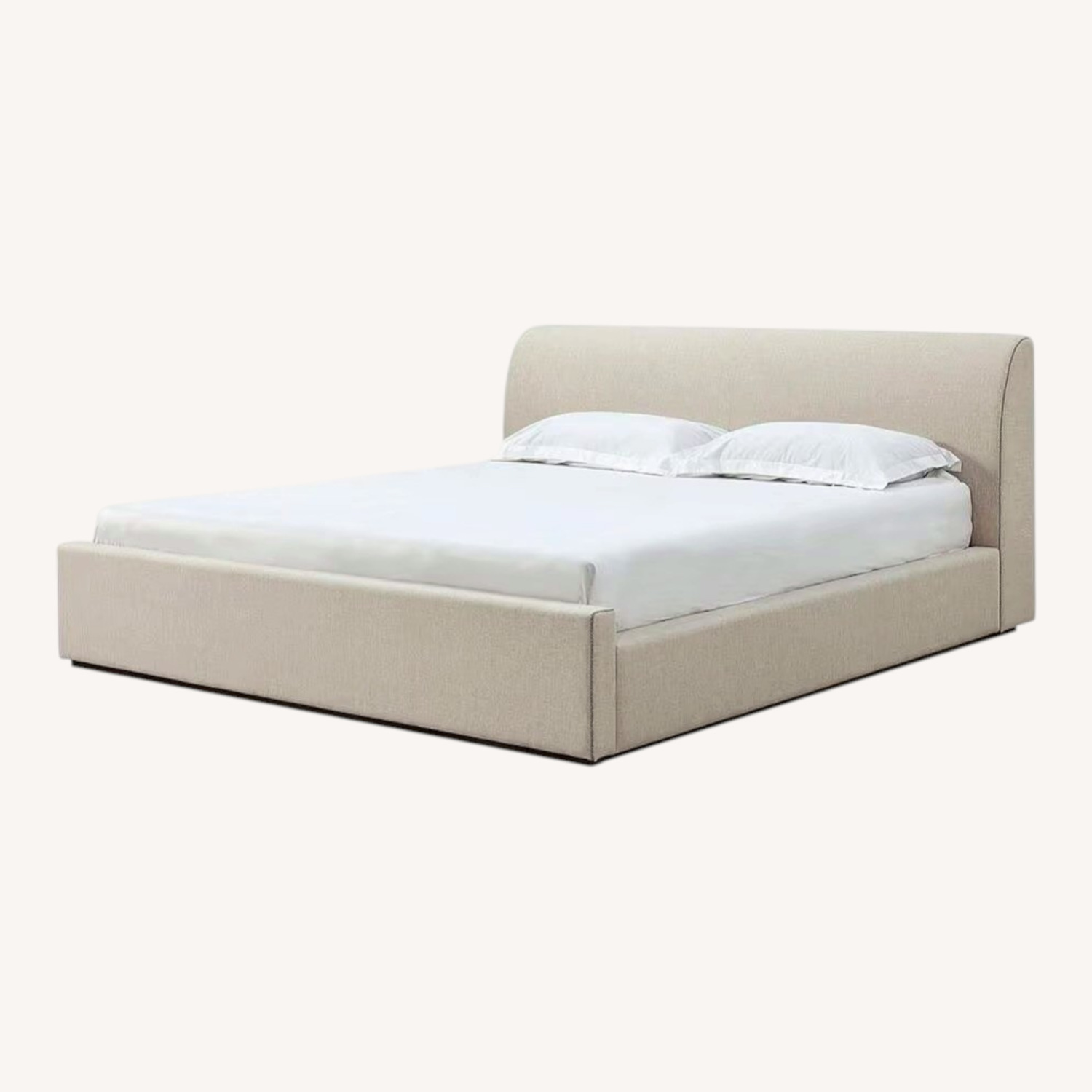 Urban Home Natural Fabric King Bed - image-0