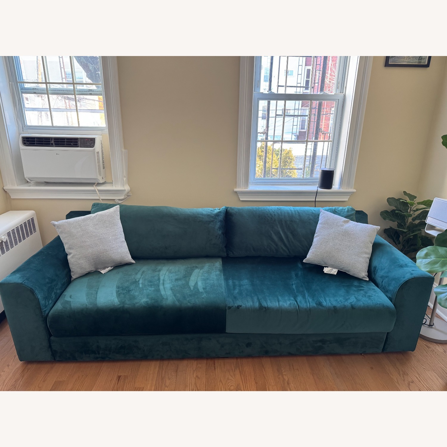 Sabai Design The Elevate Green Velvet 3+ Seater Sofa - image-1