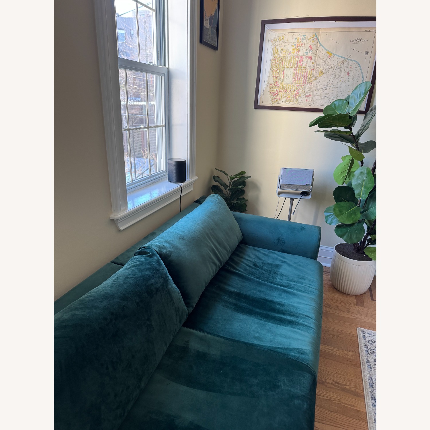 Sabai Design The Elevate Green Velvet 3+ Seater Sofa - image-3