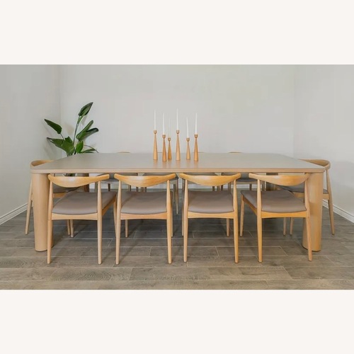 Used TOV Akola Wood Dining Table and Elbow Chairs for sale on AptDeco