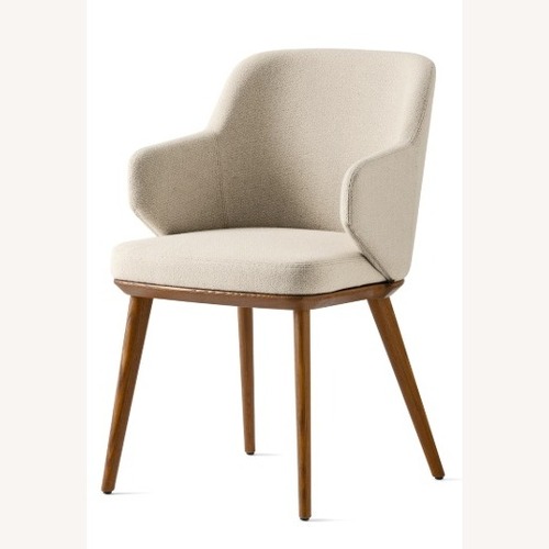 Used Calligaris Foyer Natural Fabric Dining Chairs for sale on AptDeco