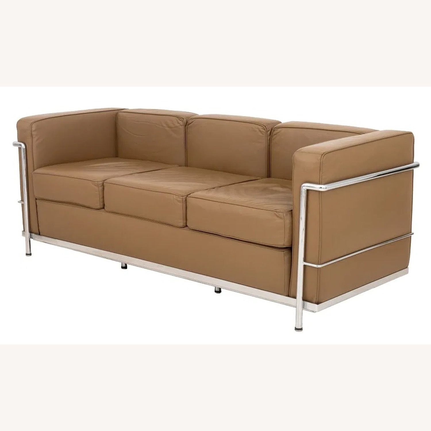 Vintage/Antique Light Brown 3+ Seater Sofa - image-2