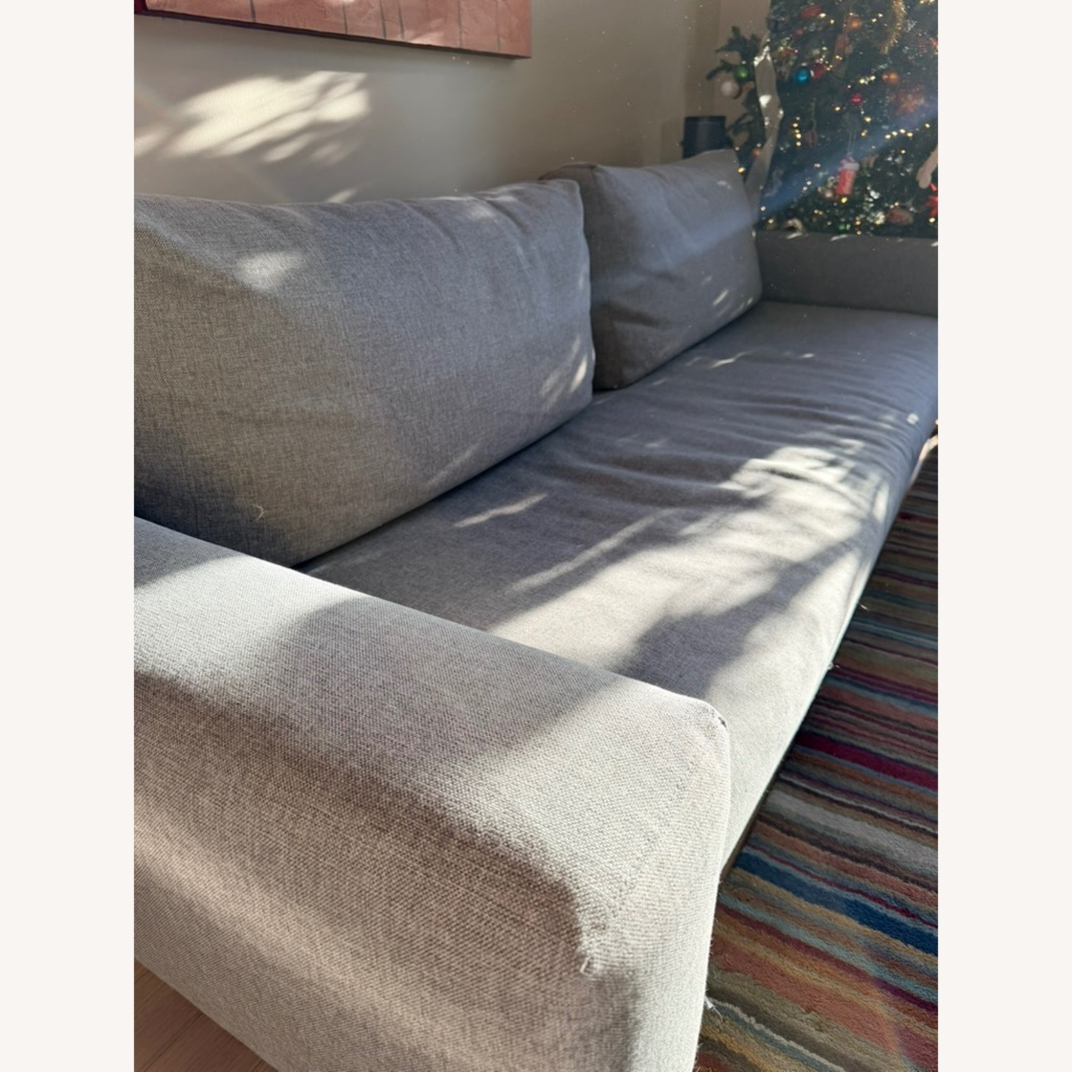 Dark Gray Fabric Sleeper Sofa - image-2