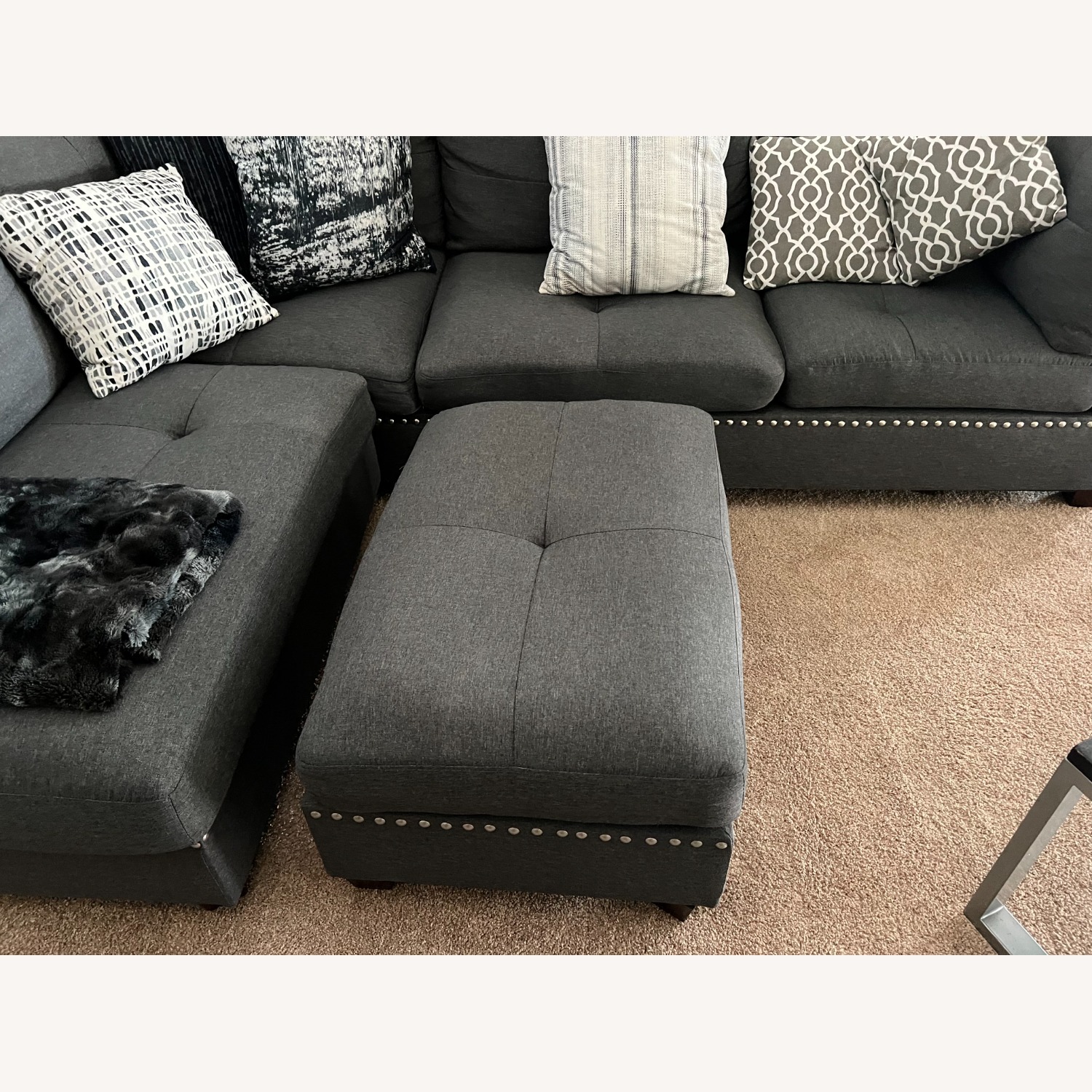 Sofa with Chaise & Ottoman - image-4