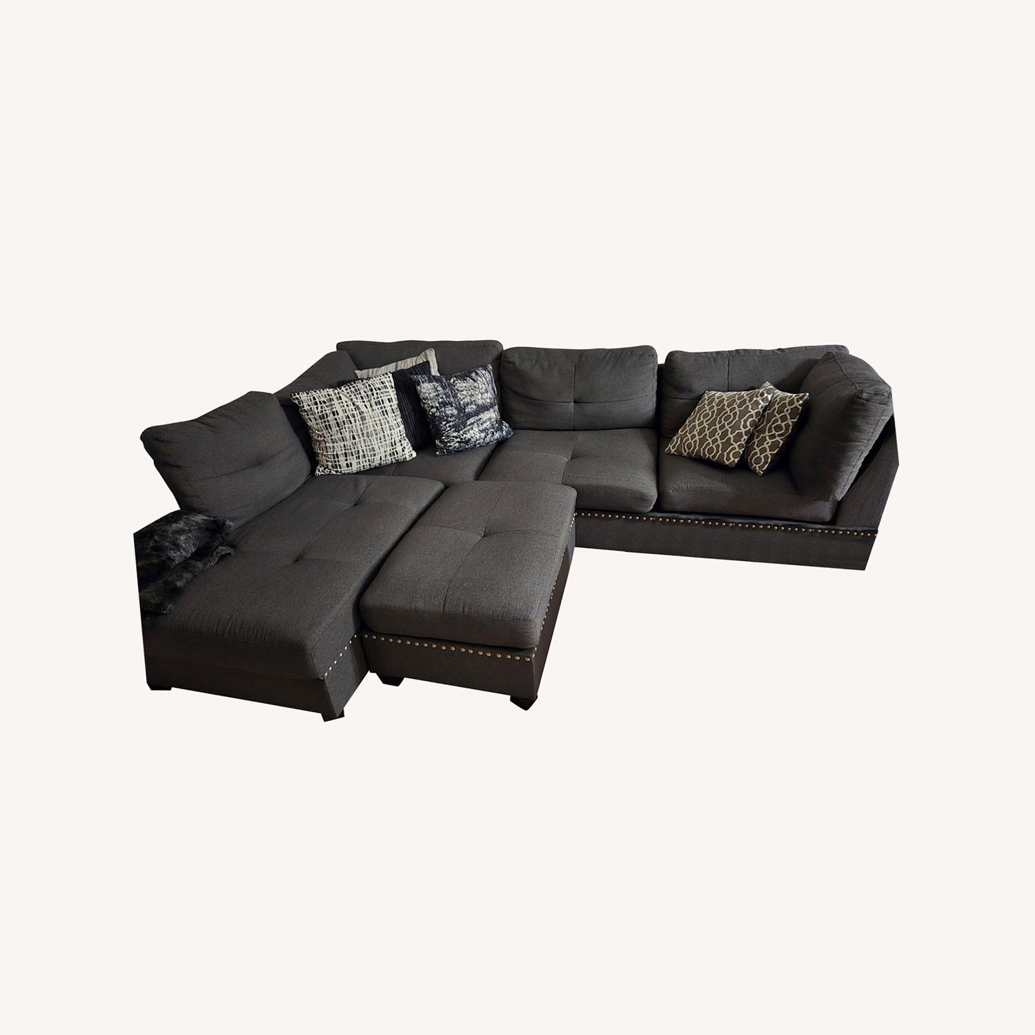 Sofa with Chaise & Ottoman - image-0