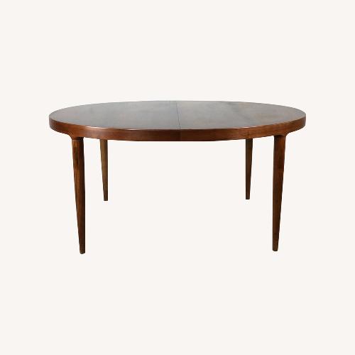 Used Danish Modern Teak Oval Dining Table with 3 Leafs for sale on AptDeco
