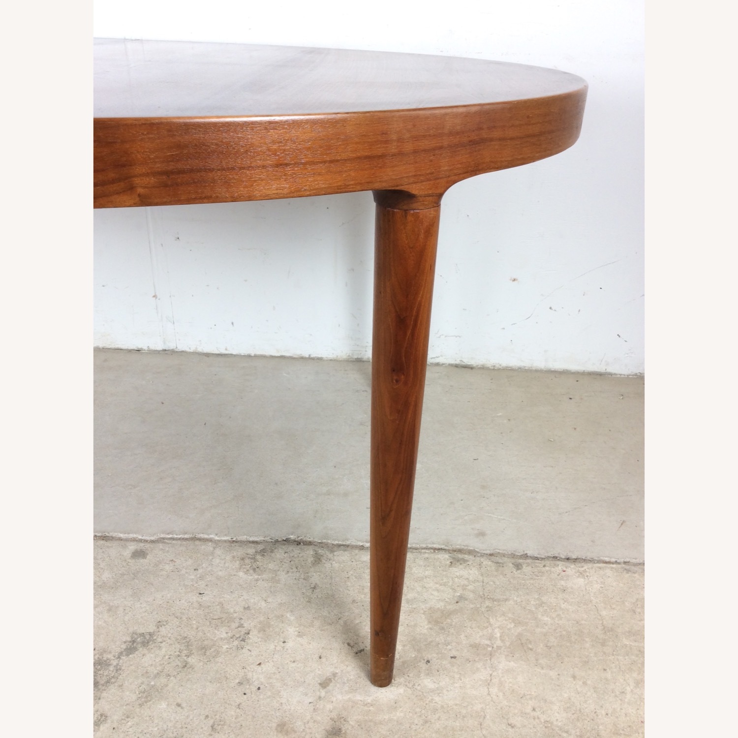 Danish Modern Teak Oval Dining Table with 3 Leafs - image-8