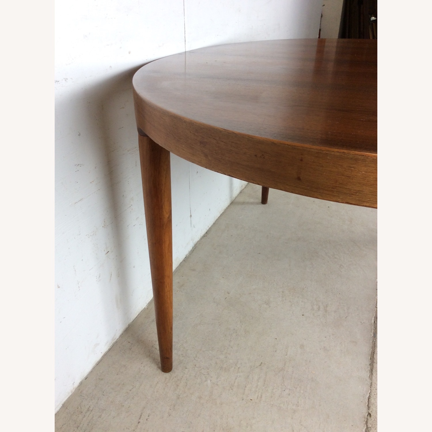 Danish Modern Teak Oval Dining Table with 3 Leafs - image-12