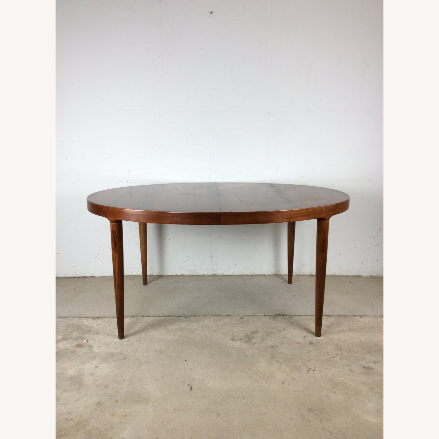 Danish Modern Teak Oval Dining Table with 3 Leafs - image-1