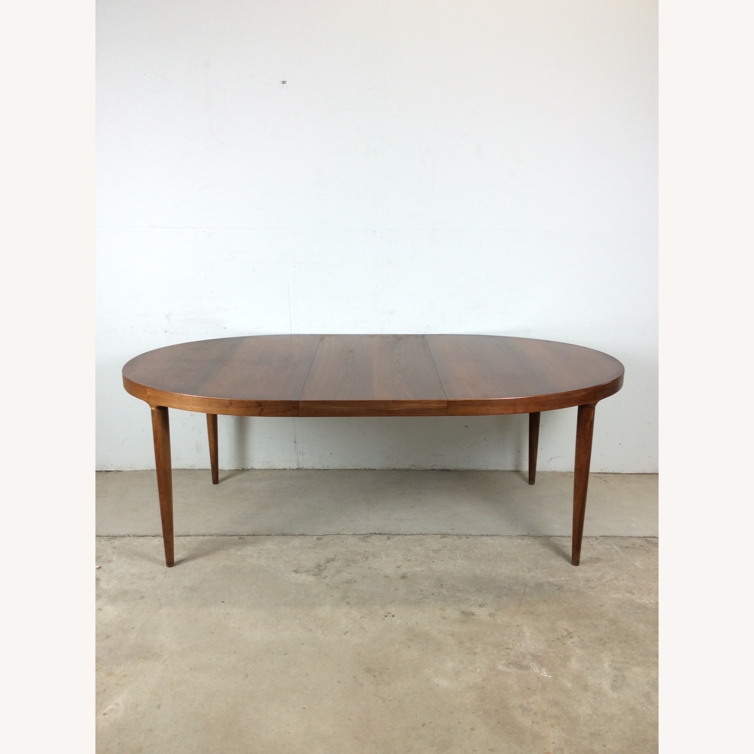 Danish Modern Teak Oval Dining Table with 3 Leafs - image-36