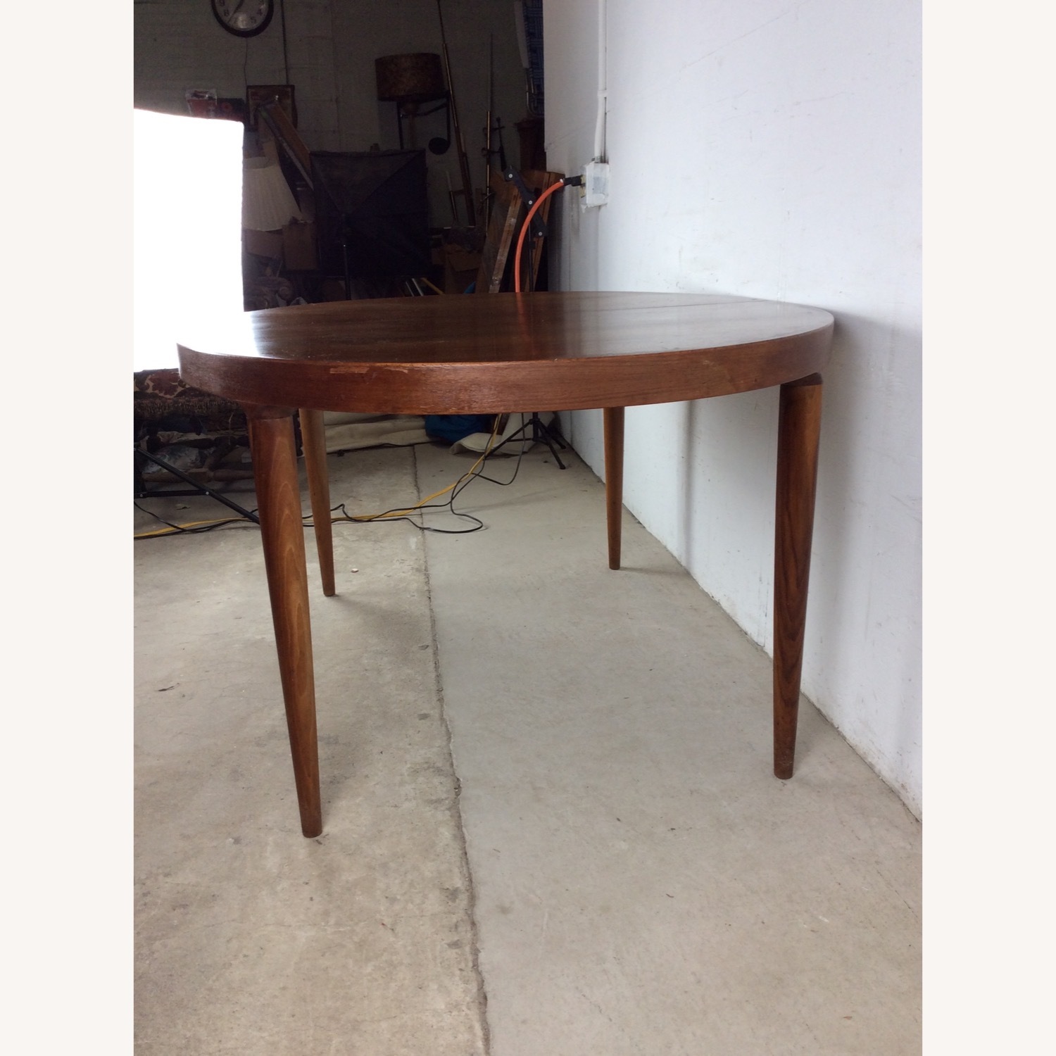 Danish Modern Teak Oval Dining Table with 3 Leafs - image-14