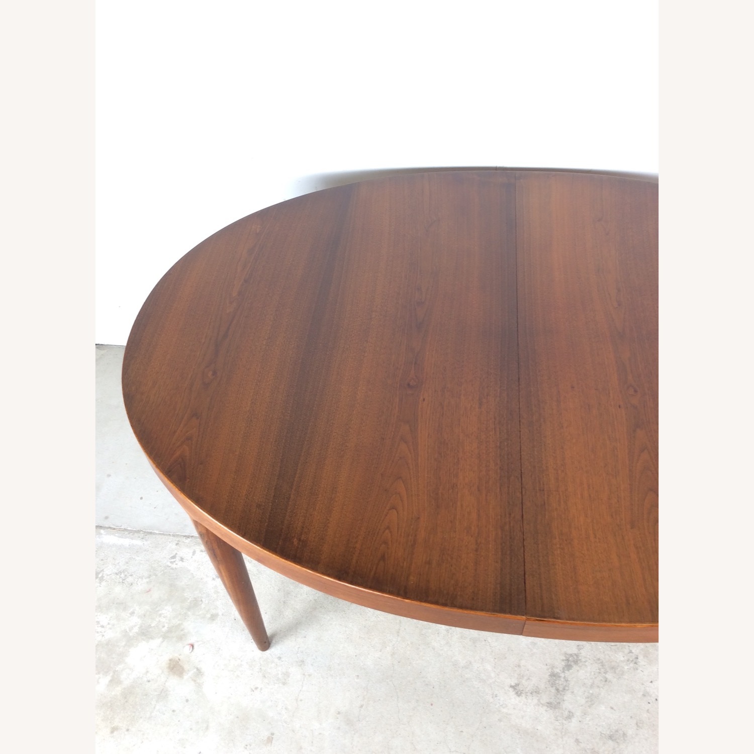 Danish Modern Teak Oval Dining Table with 3 Leafs - image-9