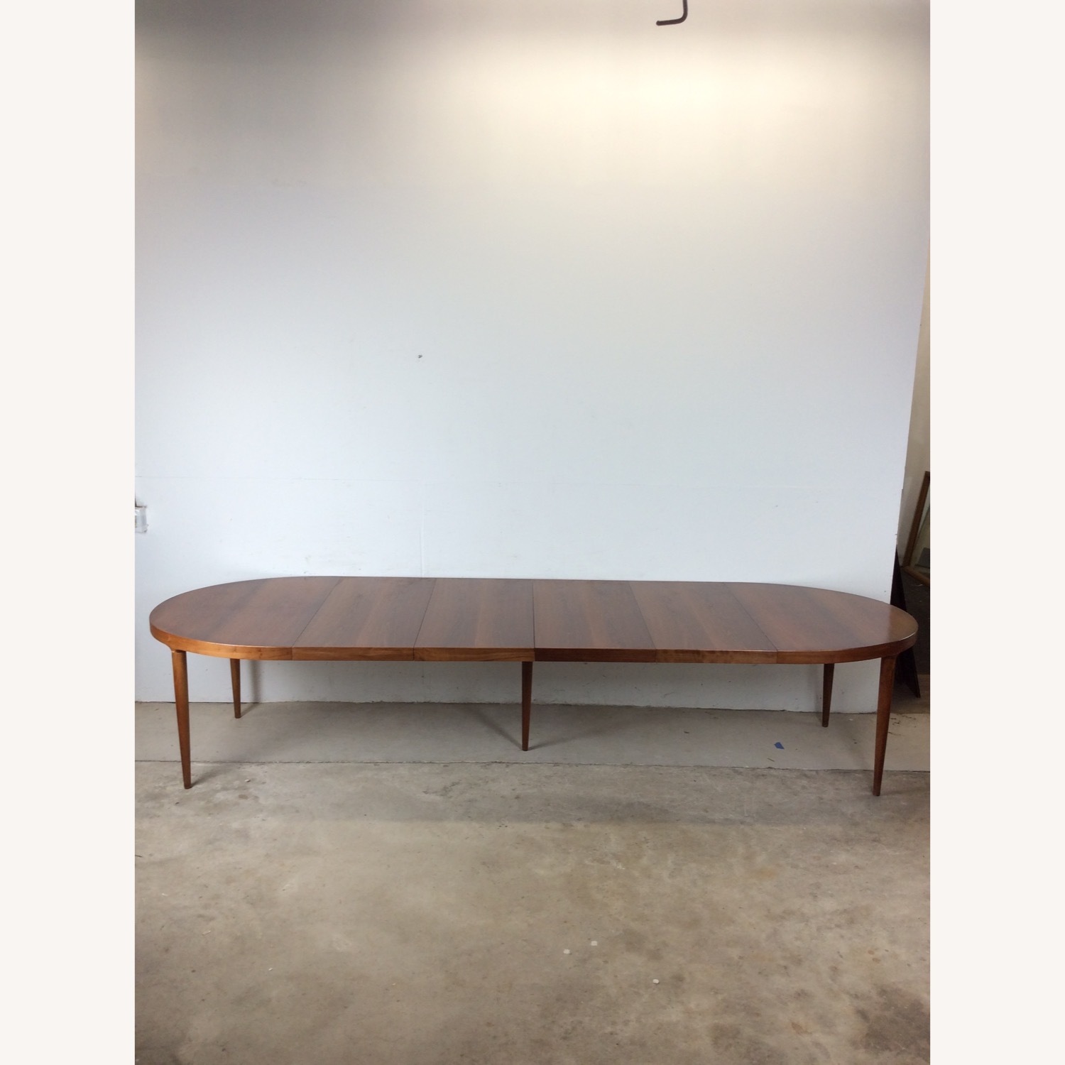 Danish Modern Teak Oval Dining Table with 3 Leafs - image-21
