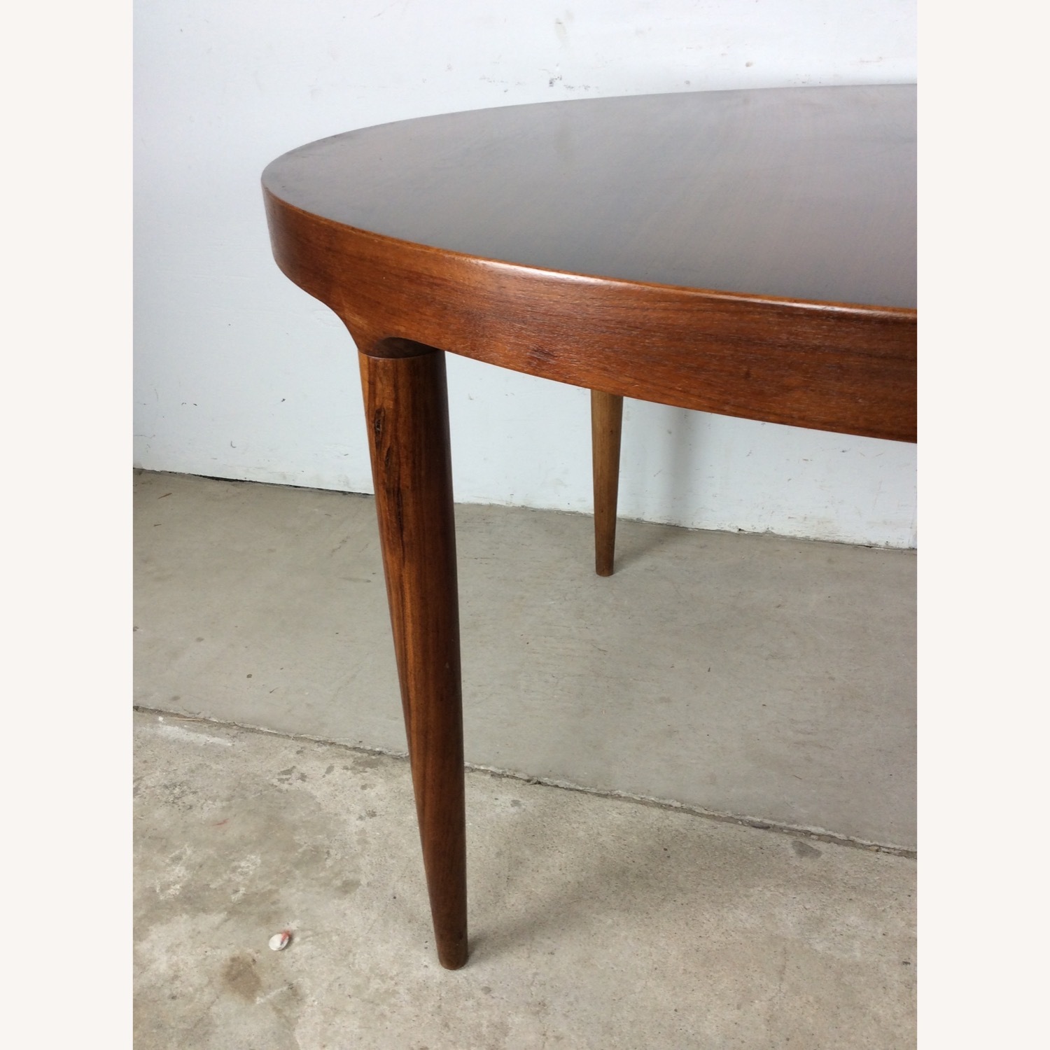 Danish Modern Teak Oval Dining Table with 3 Leafs - image-3