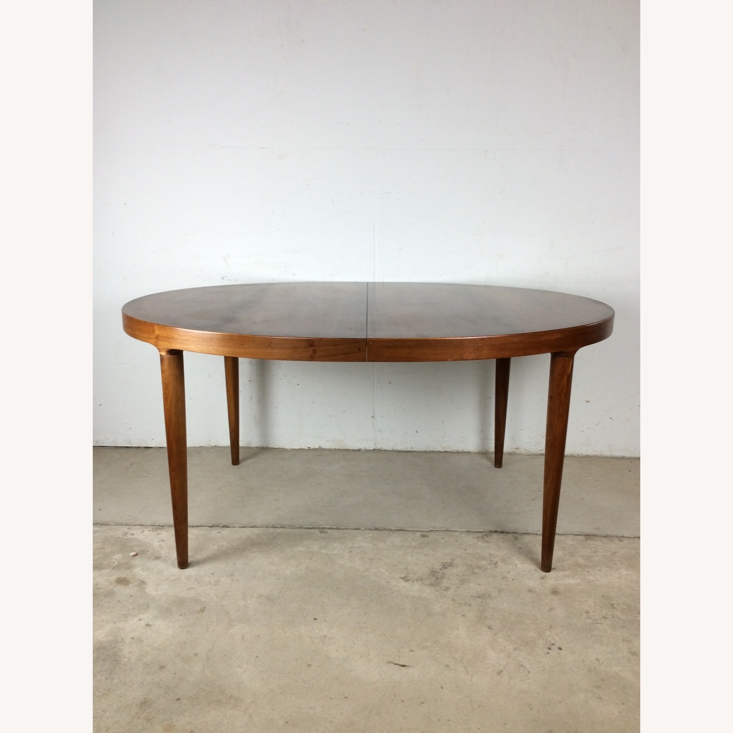 Danish Modern Teak Oval Dining Table with 3 Leafs - image-15