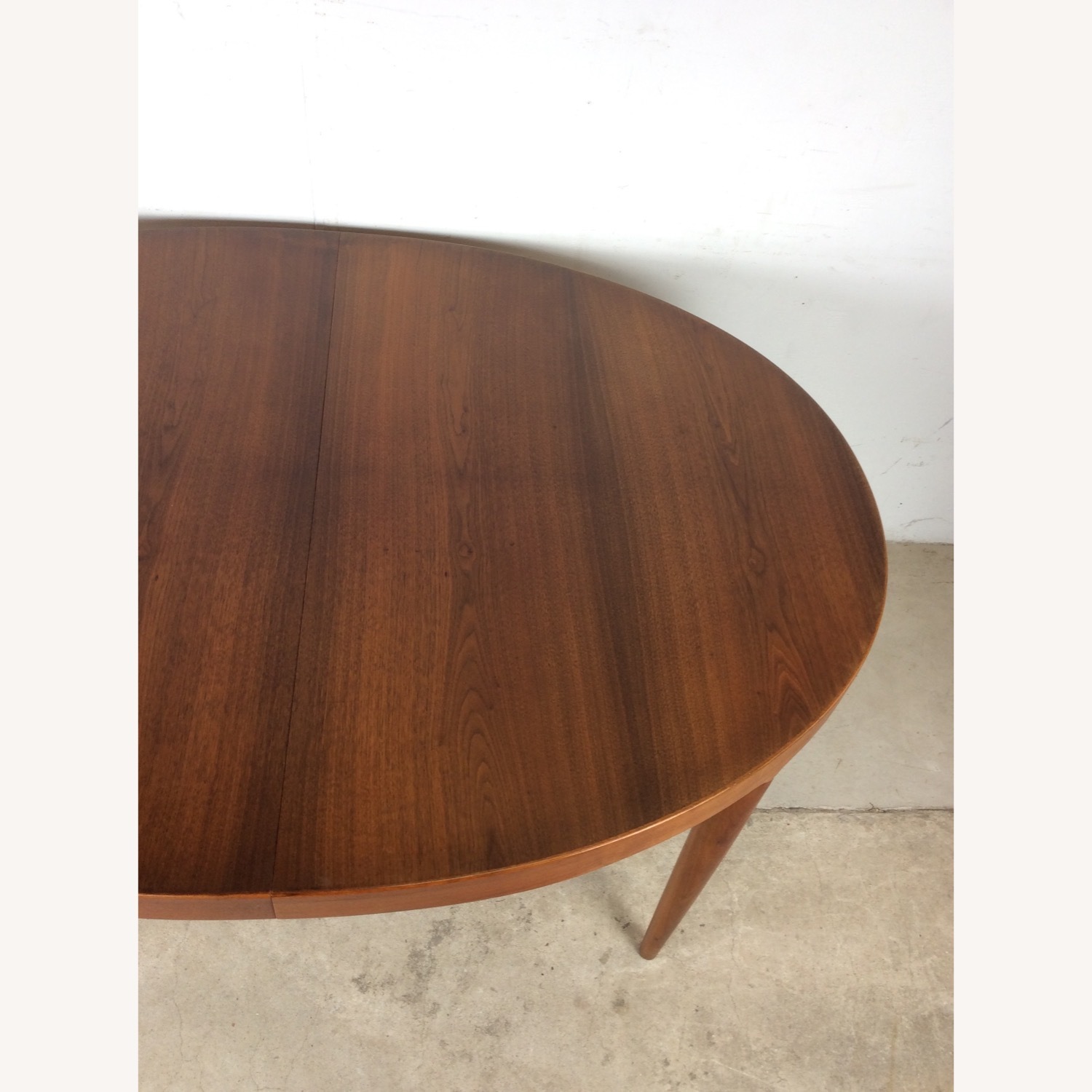 Danish Modern Teak Oval Dining Table with 3 Leafs - image-10