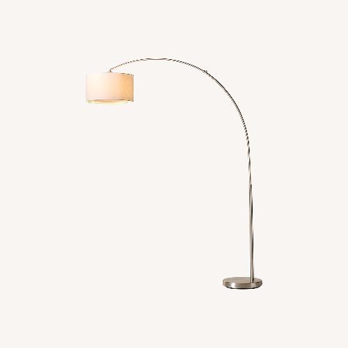 Used CB2 Big Dipper Arc Brushed-Nickel Floor Lamp for sale on AptDeco