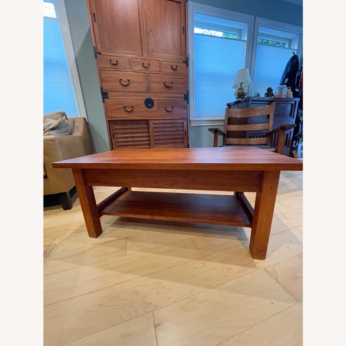 Used Cherry Wood Coffee Table for sale on AptDeco