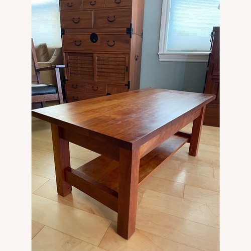 Used Cherry Wood Coffee Table for sale on AptDeco