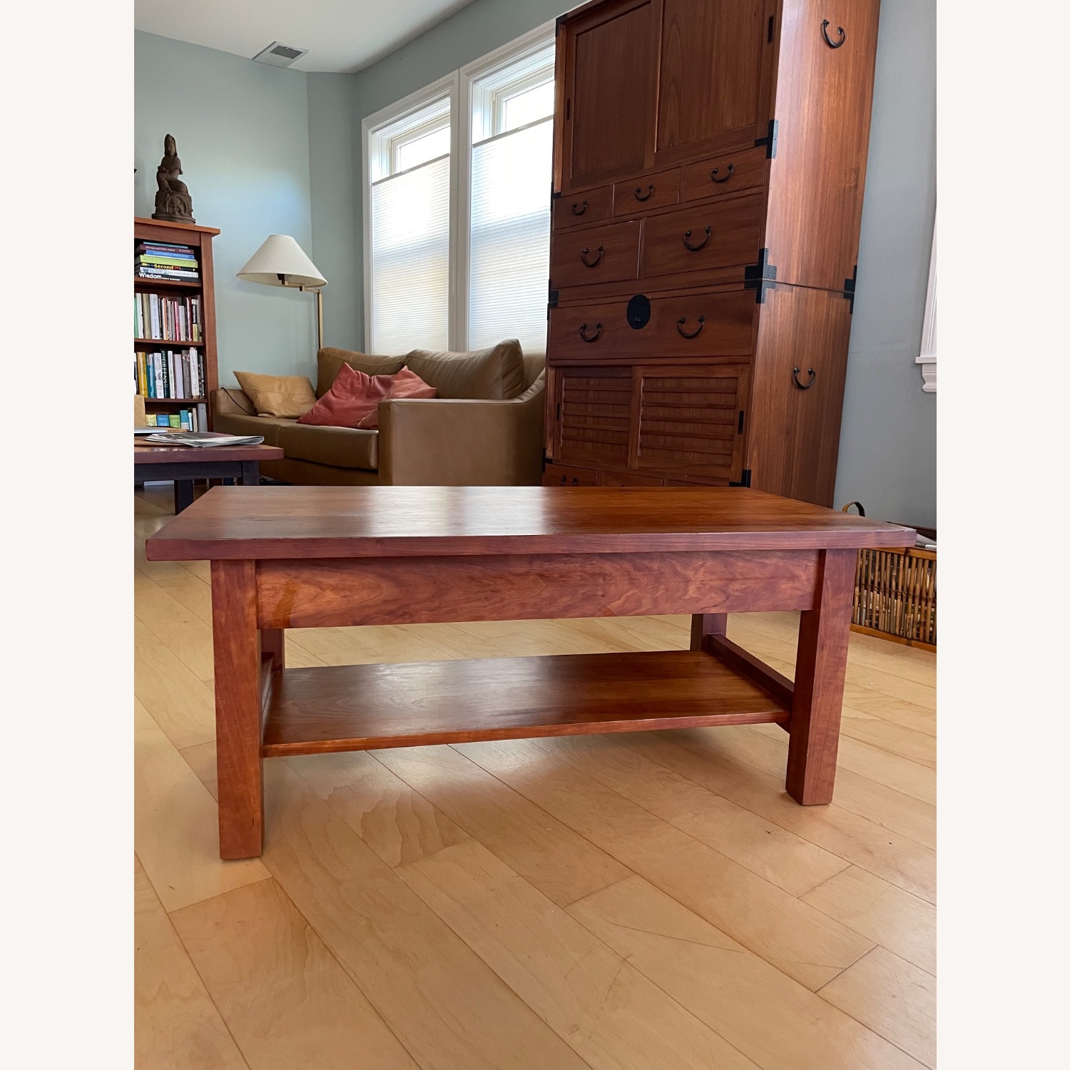 Cherry Wood Coffee Table - image-5