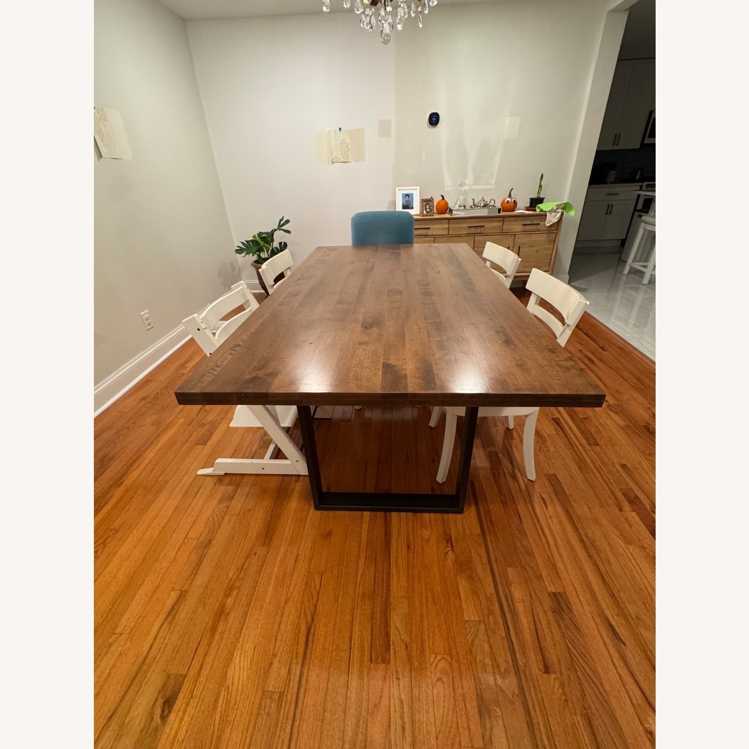 Arhaus Dark Brown Wood Dining Table - image-5