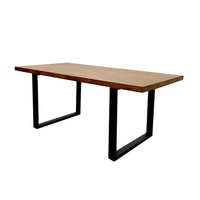 Arhaus Dark Brown Wood Dining Table