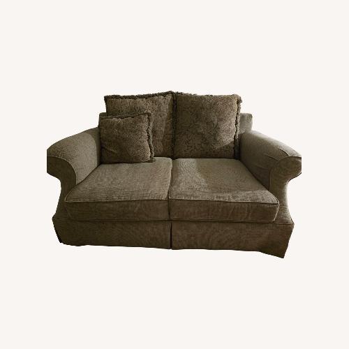 Used Green Fabric 2 Seater Sofa for sale on AptDeco