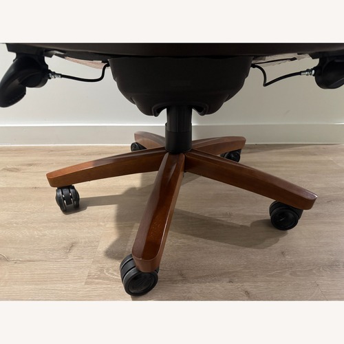 Used La-Z-Boy Dark Brown Leather Office Chair for sale on AptDeco