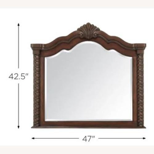 Used Raymour & Flanigan Dark Brown Wood Dresser for sale on AptDeco