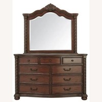 Raymour & Flanigan Dark Brown Wood Dresser