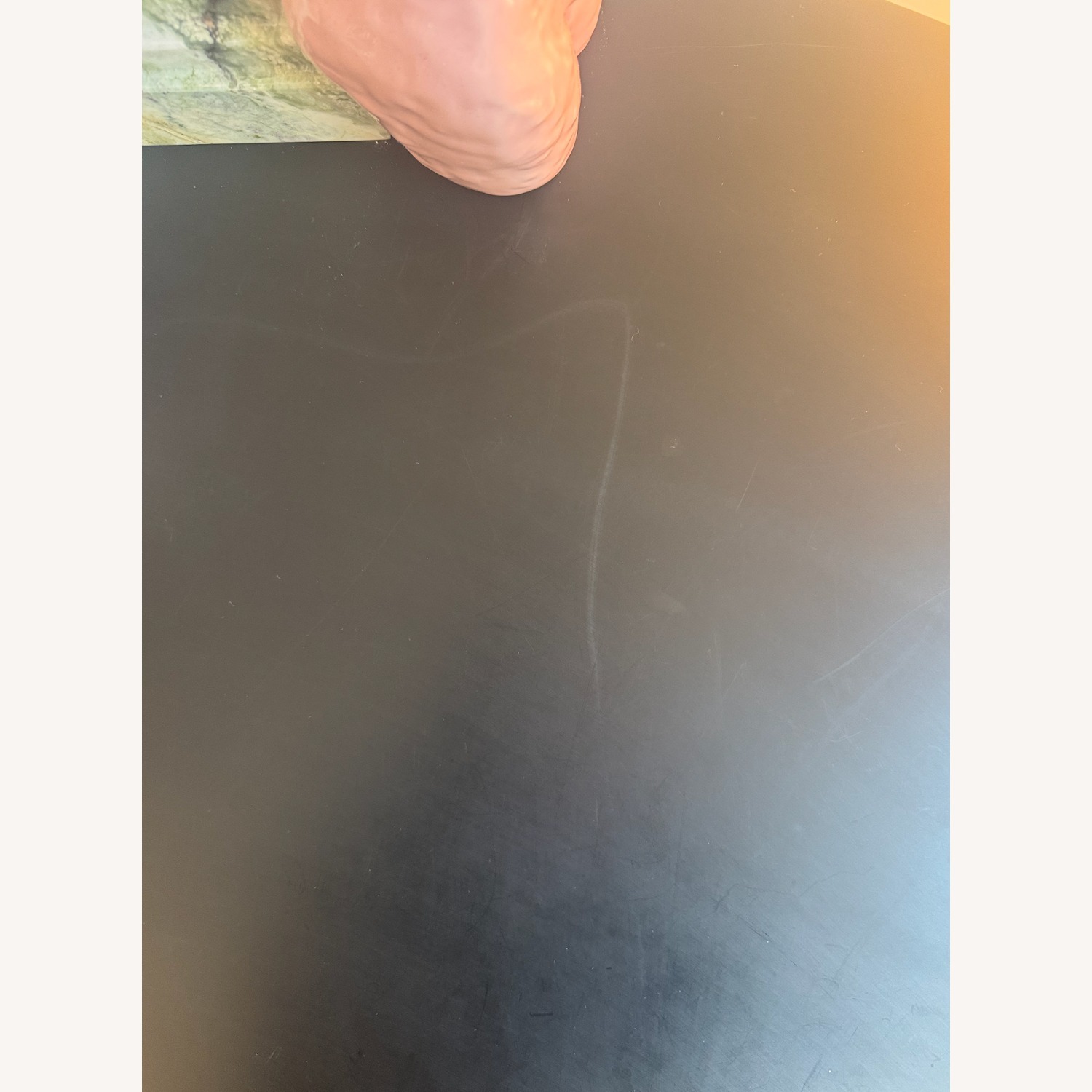 CB2 Bohne Black Resin Desk - image-3