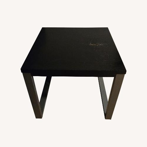 Used Black Wood Side Table for sale on AptDeco
