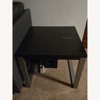 Black Wood Side Table