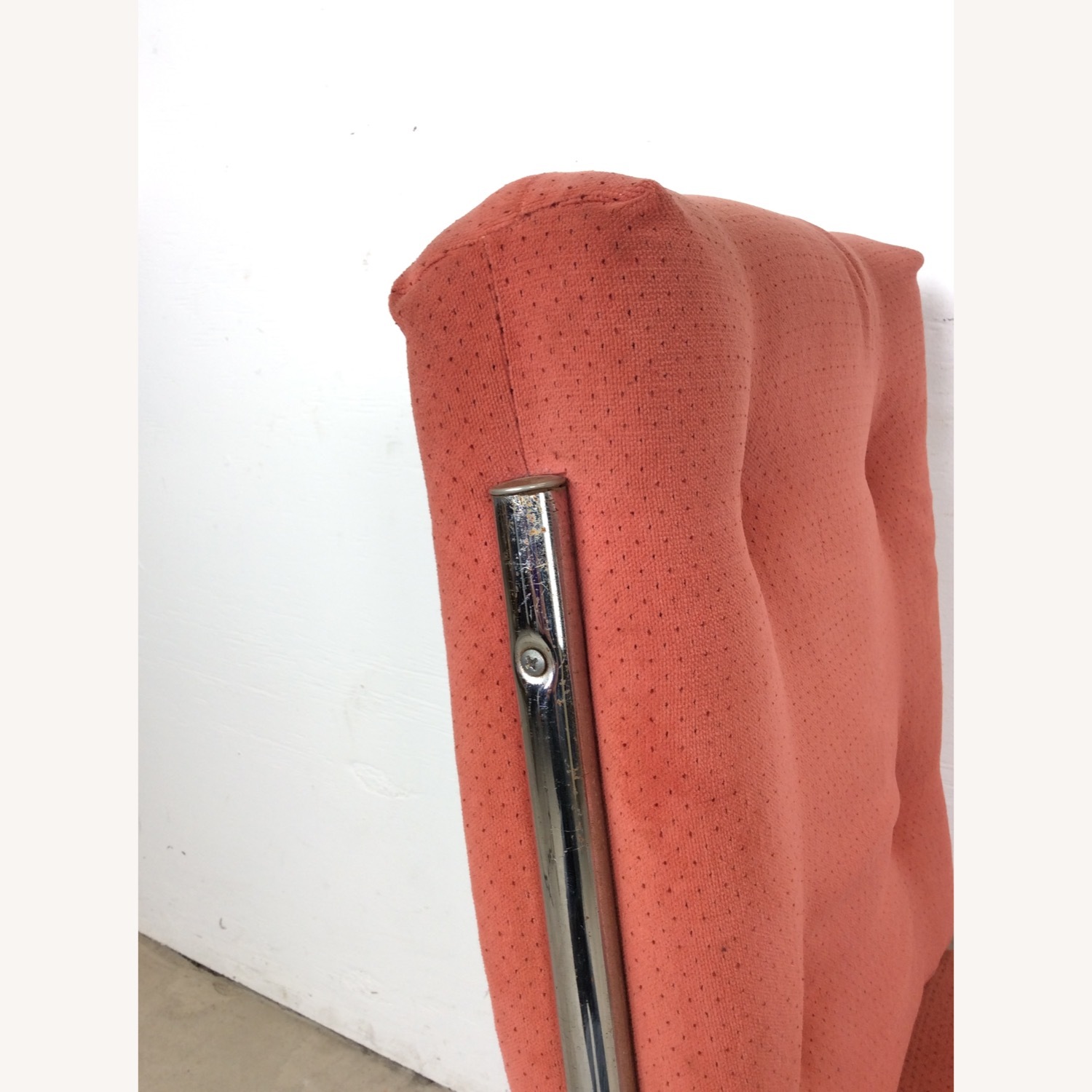 Set of 5 Postmodern Pink Upholstered Dining Chairs - image-31