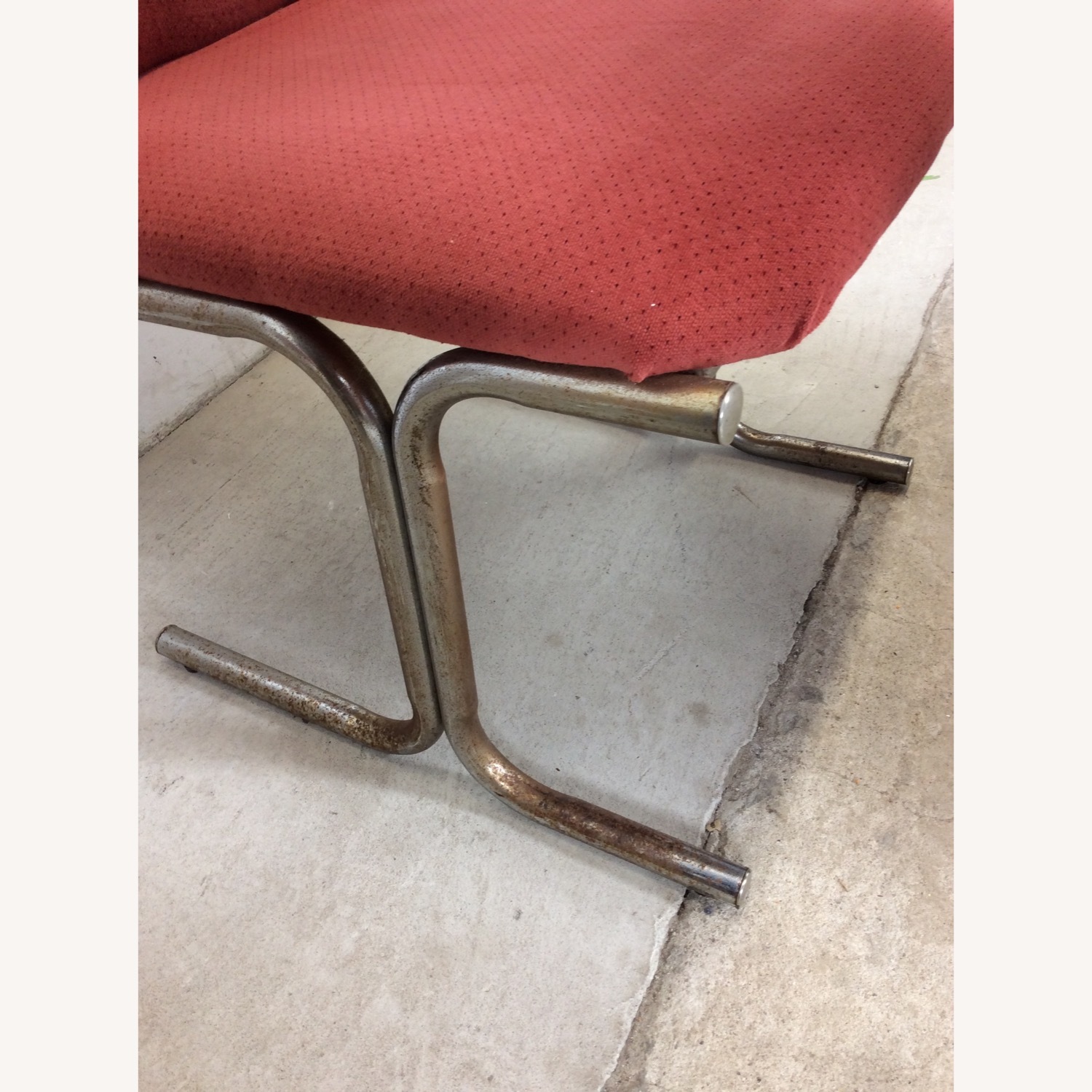 Set of 5 Postmodern Pink Upholstered Dining Chairs - image-12