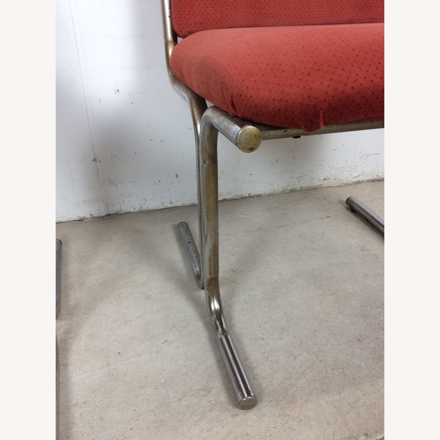 Set of 5 Postmodern Pink Upholstered Dining Chairs - image-19