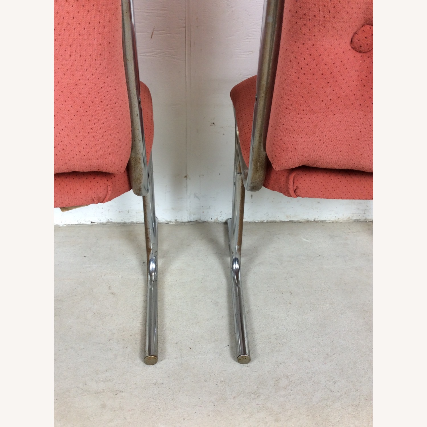 Set of 5 Postmodern Pink Upholstered Dining Chairs - image-25