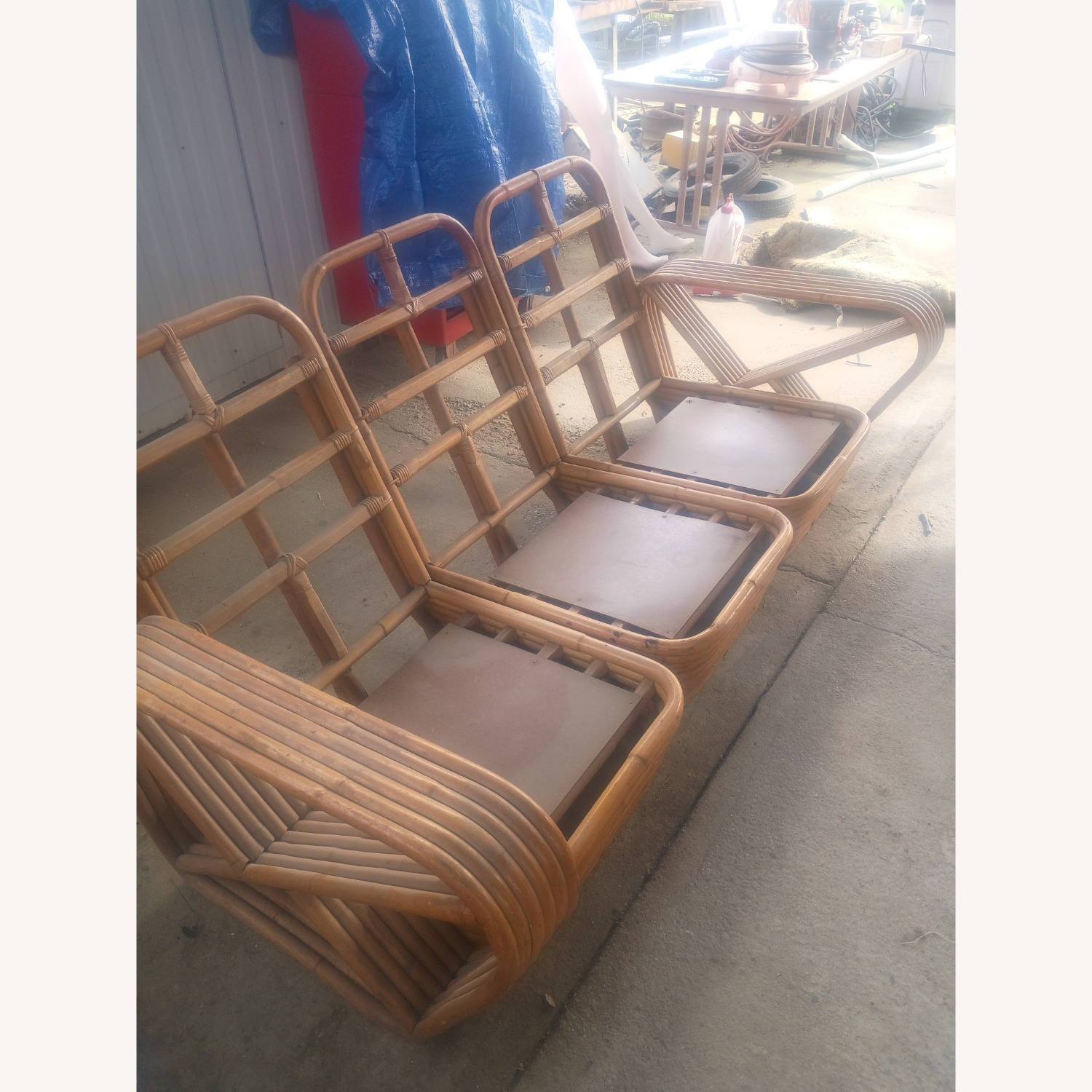 Paul Frank Rattan 3 piece Sectional Sofa - image-3