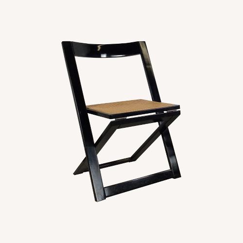 Used Set of 5 Folding Chairs with Cane Seats for sale on AptDeco