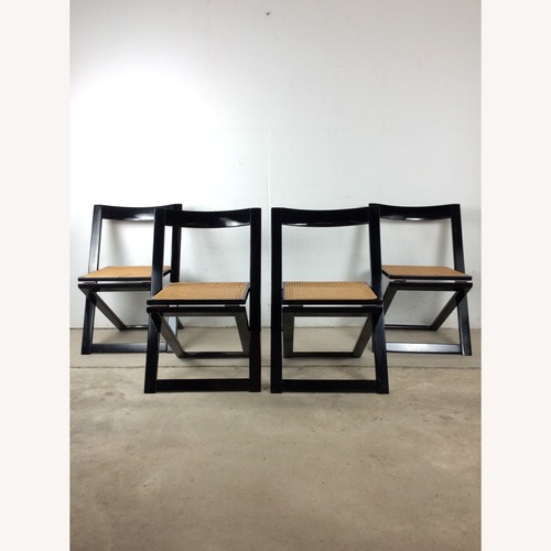 Used Set of 5 Folding Chairs with Cane Seats for sale on AptDeco