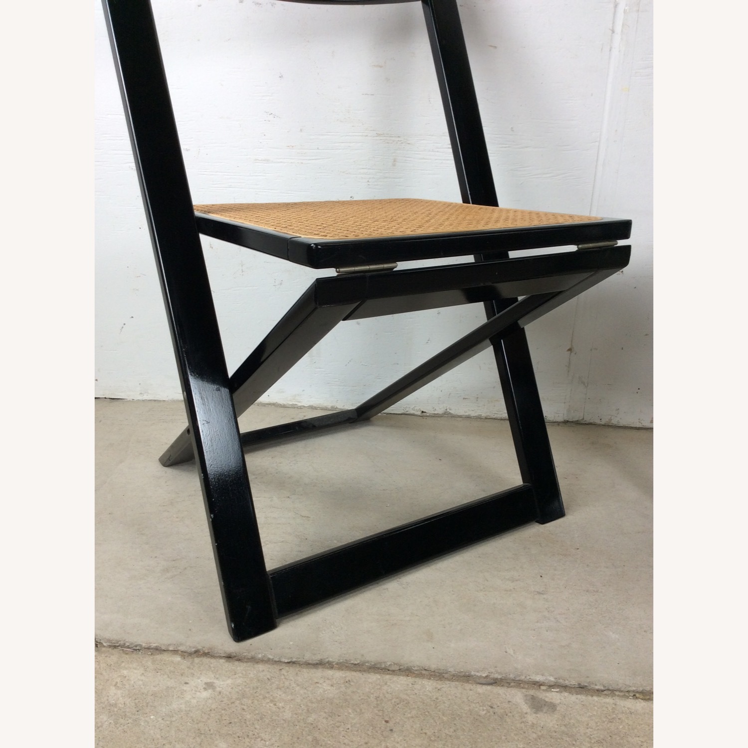 Set of 5 Folding Chairs with Cane Seats - image-12