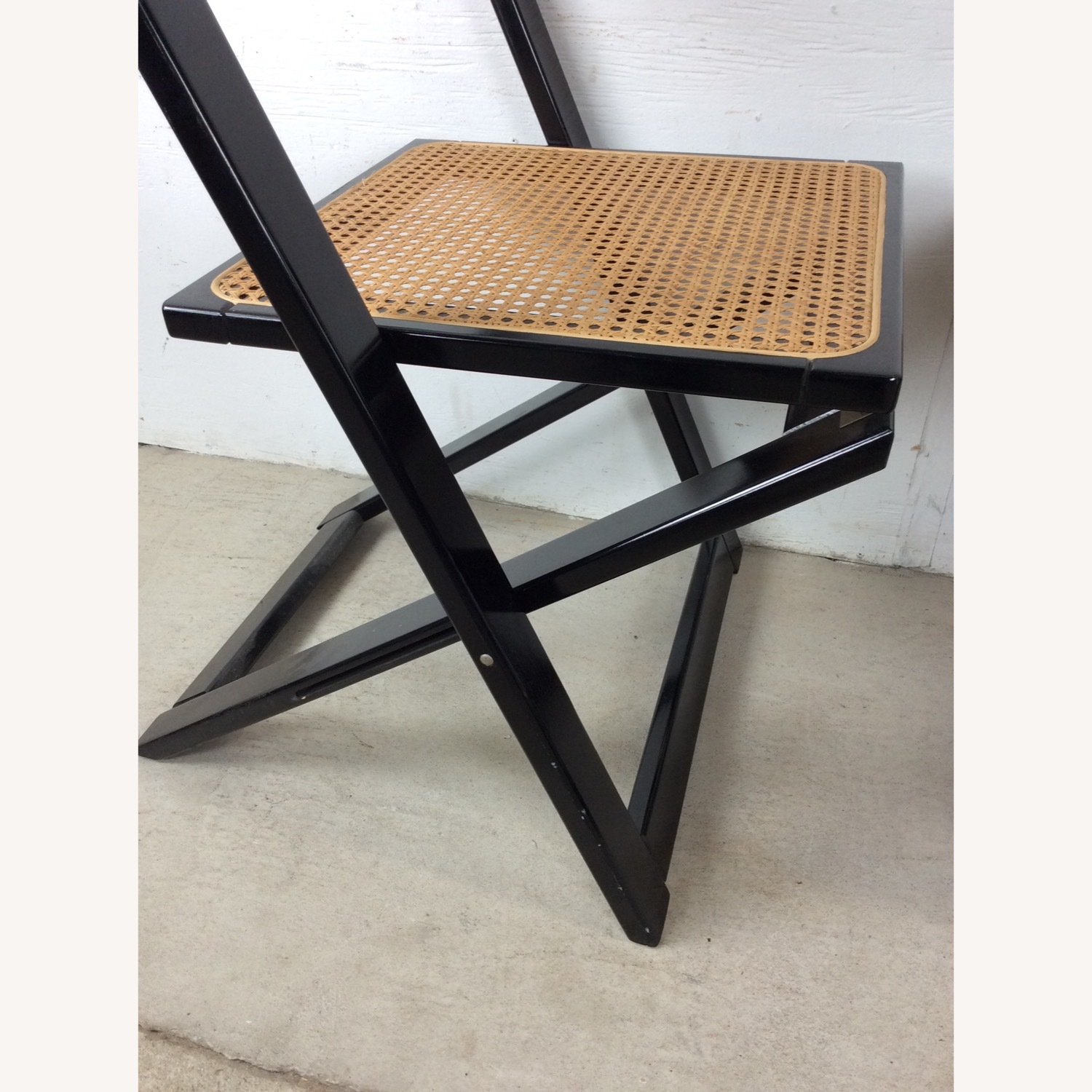 Set of 5 Folding Chairs with Cane Seats - image-14