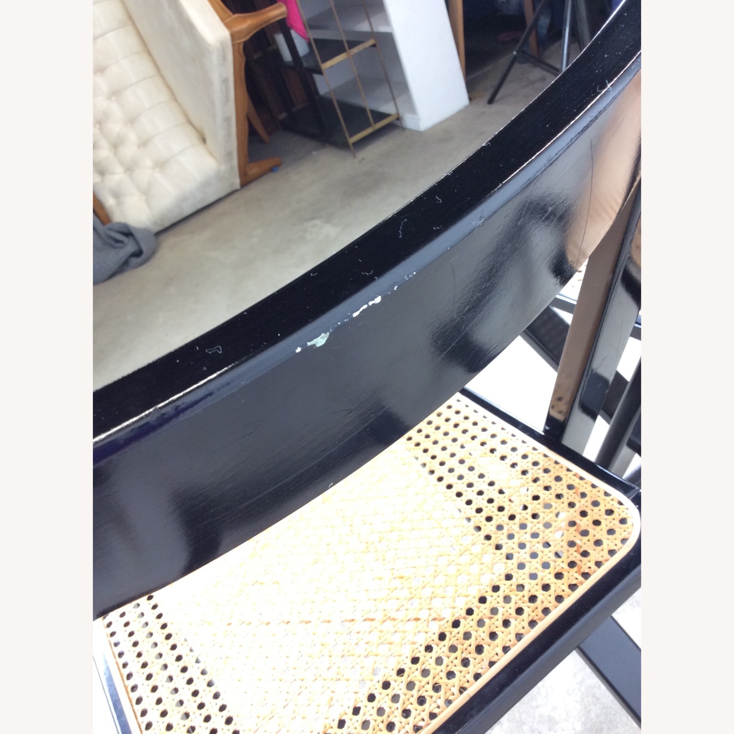 Set of 5 Folding Chairs with Cane Seats - image-8