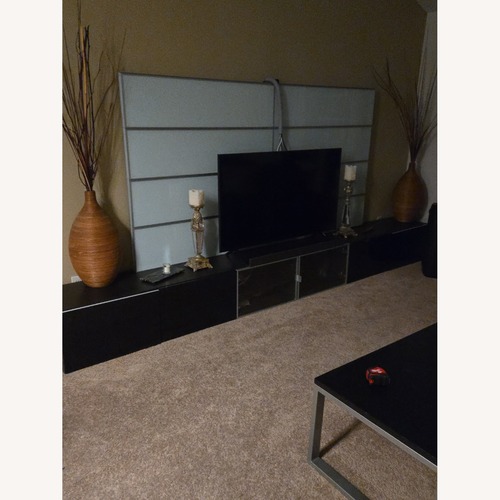 Used IKEA Black Wood Veneer Media Storage for sale on AptDeco