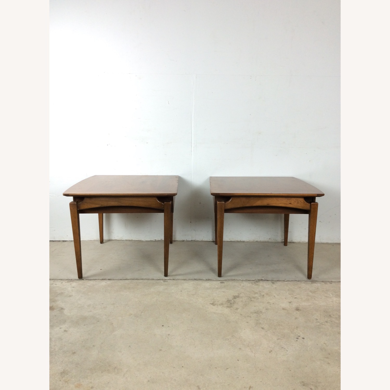 Pair of MCM End Tables with Drawer by Lane - image-24