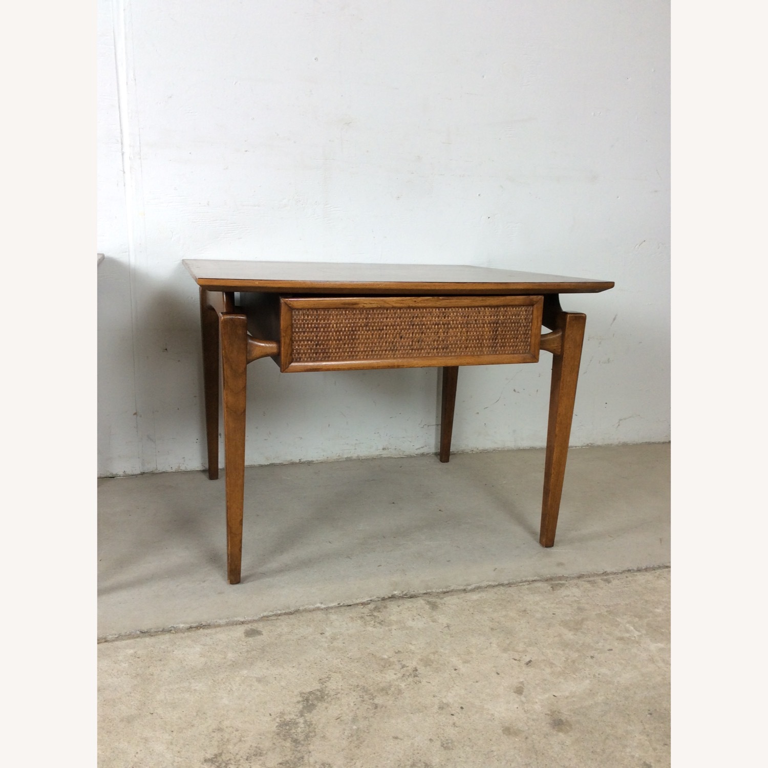 Pair of MCM End Tables with Drawer by Lane - image-5