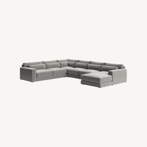 Used Crate & Barrel Retreat Dark Gray 3+ Piece Sectional for sale on AptDeco