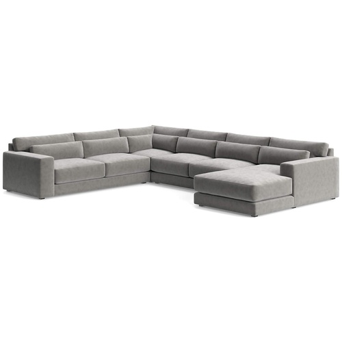 Used Crate & Barrel Retreat Dark Gray 3+ Piece Sectional for sale on AptDeco