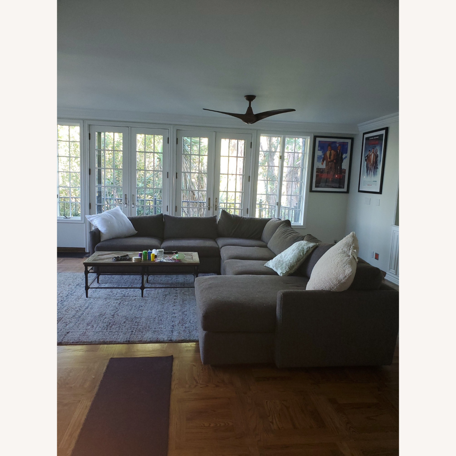 Crate & Barrel Retreat Dark Gray 3+ Piece Sectional - image-3